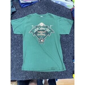 Vintage Baltimore All Star Game Russell T-Shirt Large 1993 Made in USA MLB Green